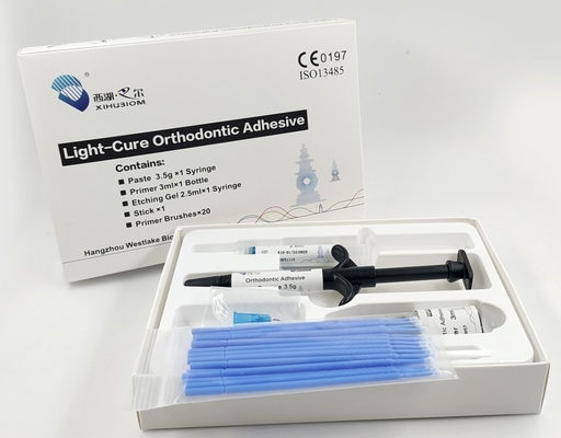 Materiali ortodontici a cura leggera Kit di legame ortodontico dentale per legare colla a base d'acqua