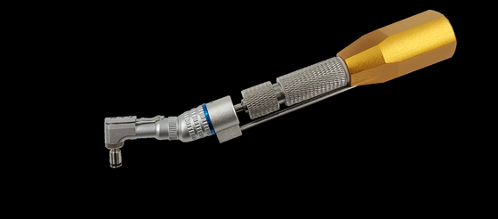 Mini viti dentistiche ortodontiche driver legno di titanio con testa diversa