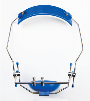 Maschera per il viso in acciaio inossidabile regolabile apparecchio ortodontico copricapo a trazione inversa